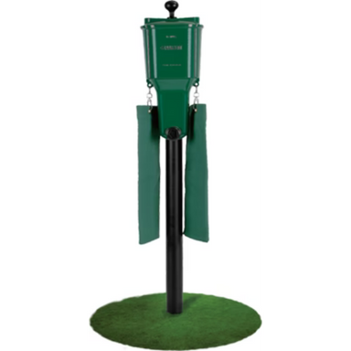 Dint ball washer in green with 2 towels