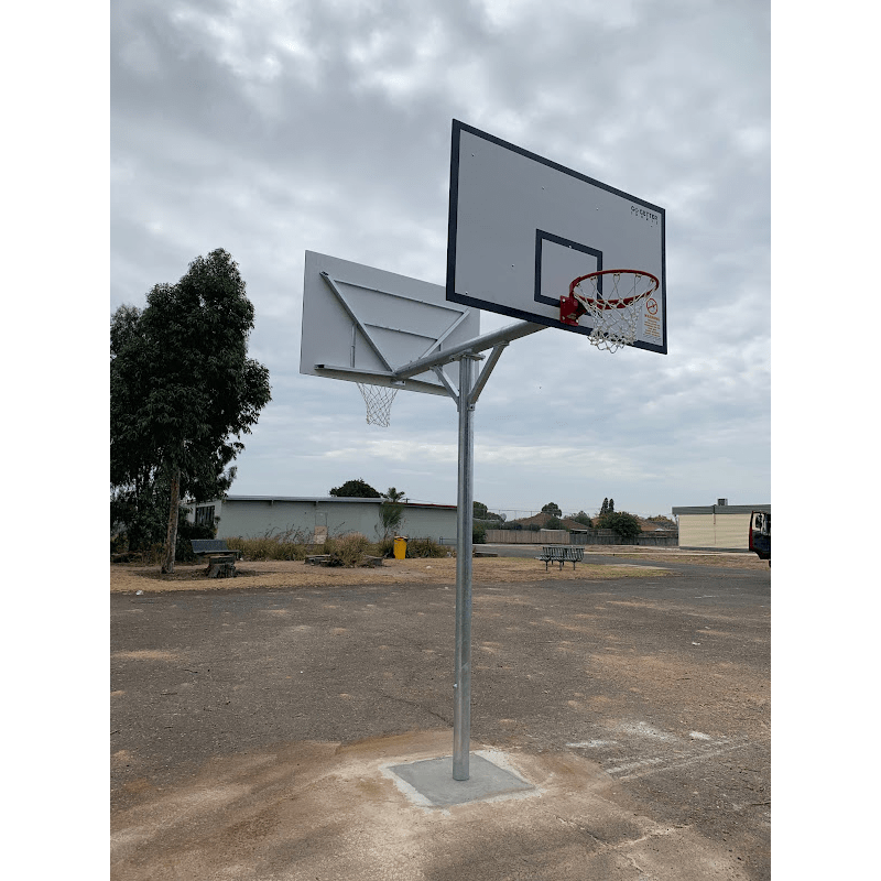 GO-GETTER Sports Double Basketball Tower reversed angled view