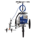 Graco Field Lazer ES100 Battery-Powered Airless Line Marker Front View Stock Photo In Blue White And Black