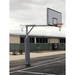 Grand Slam Reversible Basketball Tower on an outdoor court with a building in the background