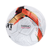 HART Flare Soccer Ball – white ball with red, black, and gold pattern, HART Flare branding and THERMO BONDED text on white background.