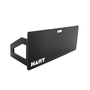 HART Soccer Rebound Board In black on white background.