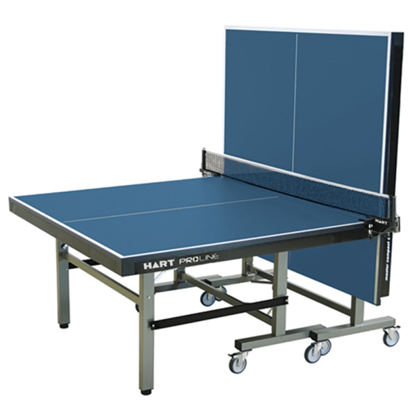 Hart Proline Table Tennis Table 1 end folded up for singles play