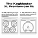 KegMaster™ Series XL Can fit diagram 4x 19l Corny Kegs or 1x 50l Stainless keg