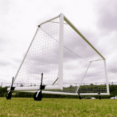 Portable Aluminium soccer goals with Nex gen 360 degree wheels for omni directional movement
