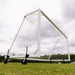 Portable Aluminium soccer goals with Nex gen 360 degree wheels for omni directional movement
