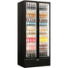 SchmickUprightClassyEnergyEfficient2DoorHeatedGlassBarFridgeClassyview white led