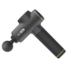Strapit FLUX PRO Massage Gun on a white background side view in black with green detail
