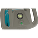Close-up of a Tiennant pressure washer handle with digital display and green button on a white background