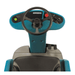 Tennant T7 Ride-On Floor Scrubber Easy Controls green power button red stop button
