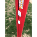 red safety padded posts