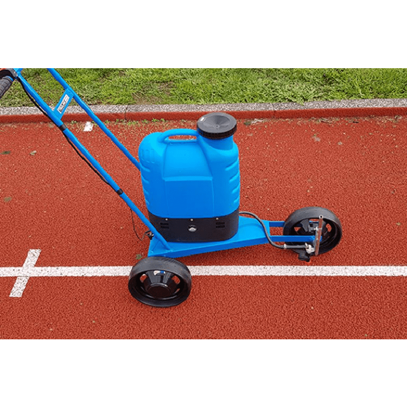 uni line marker spray side view in blue