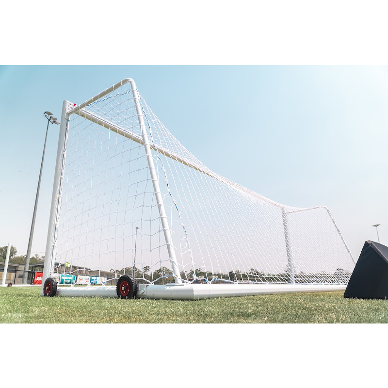 Portable Aluminium Full Size Soccer Goal w/ Wheels